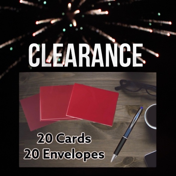 20 Red Cards With Envelopes CLEARANCE Xmas - Picture 2 of 5